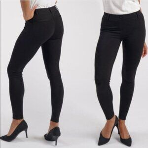 Betabrand Black Skinny Dress Yoga Pants Size L Long
